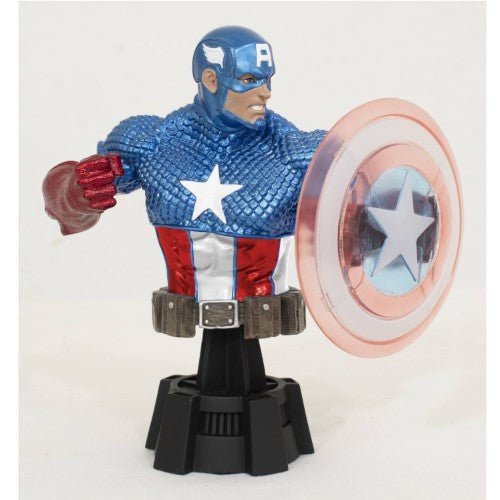 SDCC 2023 Marvel Captain America Holo Shield Resin Bust Action Figure ToyShnip