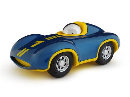 Speedy Le Mans Racing Car Yellow & Metallic Blue Boy Edition Vehicles Playforever