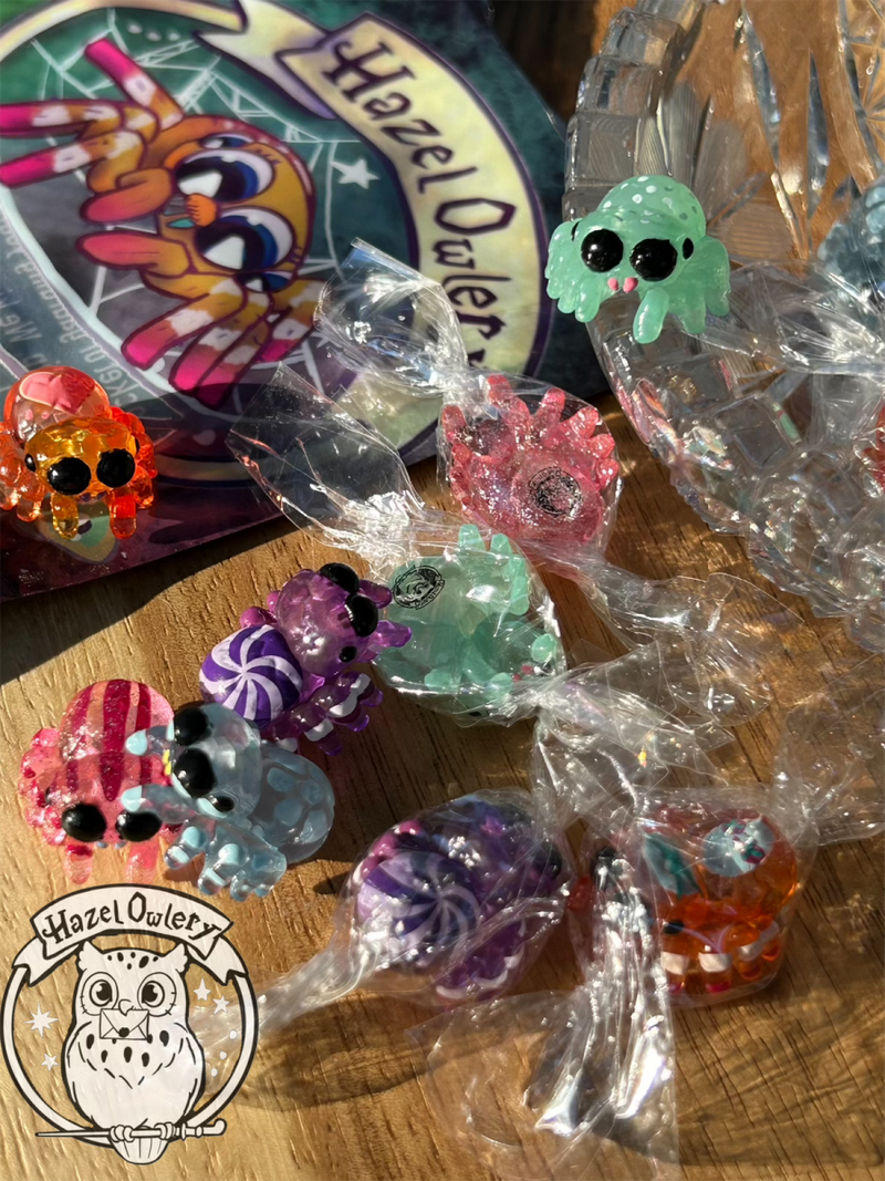 Spidey Sweets by Hazel Owlery Blindbox & Mini Strangecat Toys