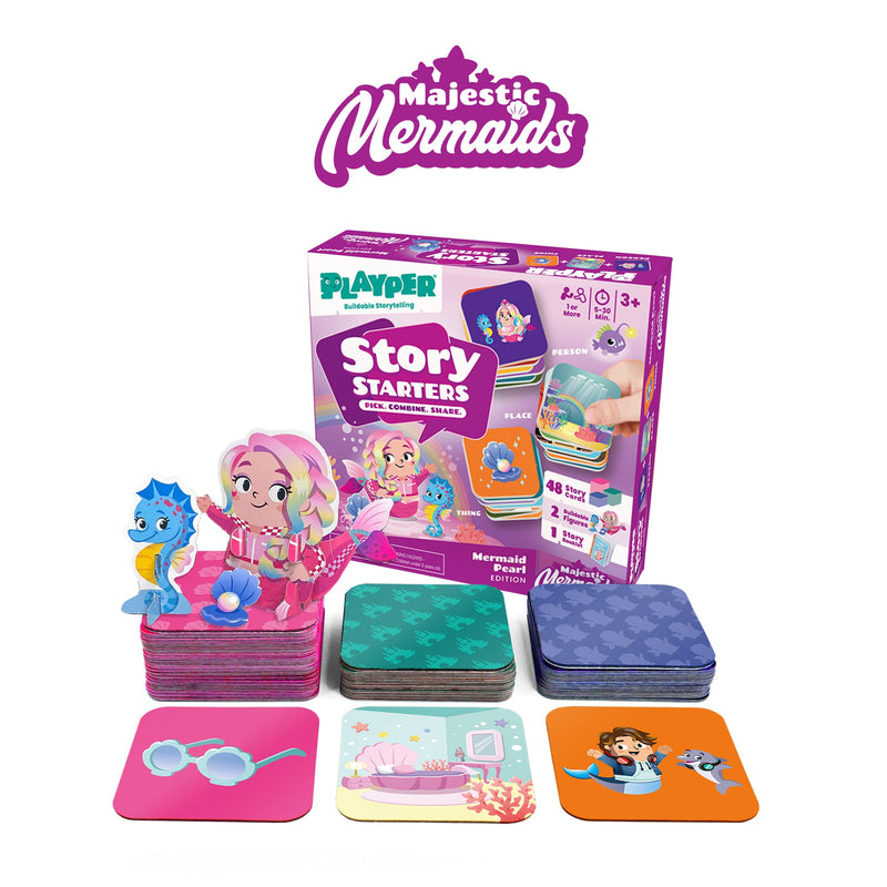 Story Starters: Create a Story Cards for Kids - Mermaid Pearl Edition Cards & toy Playper