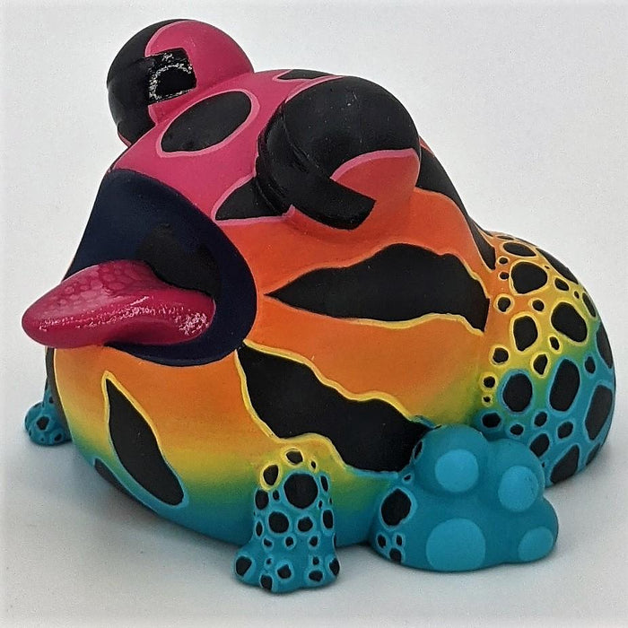 SUNS OUT BUNS OUT Custom 1 of 1 Ributt Vinyl Figure: “Rainbow Poison Dart Toad” by Kendra Thomas Action & Toy Figures Ralphie's Funhouse