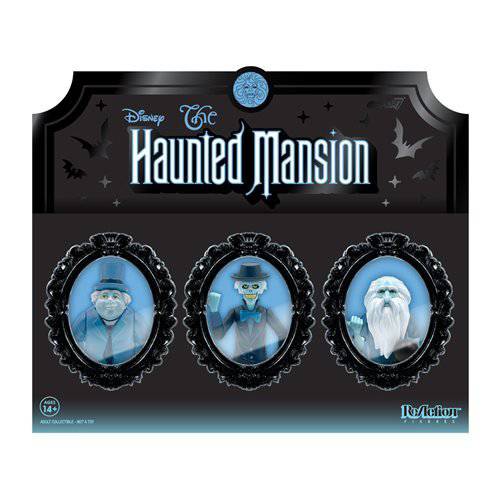 Super7 Haunted Mansion Hitchhiking Ghosts 3 3/4-Inch ReAction Figure Set of 3 - SDCC Exclusive Action & Toy Figures ToyShnip