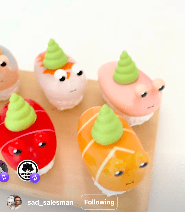 Sushi Snail Blind Box Series by Sad Salesman Blind Box Strangecat Toys