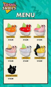 Sushi Snail Blind Box Series by Sad Salesman Blind Box Strangecat Toys