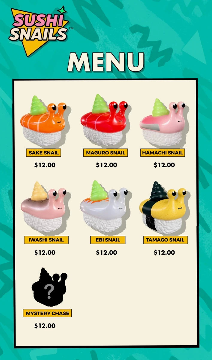 Sushi Snail Blind Box Series by Sad Salesman Blind Box Strangecat Toys