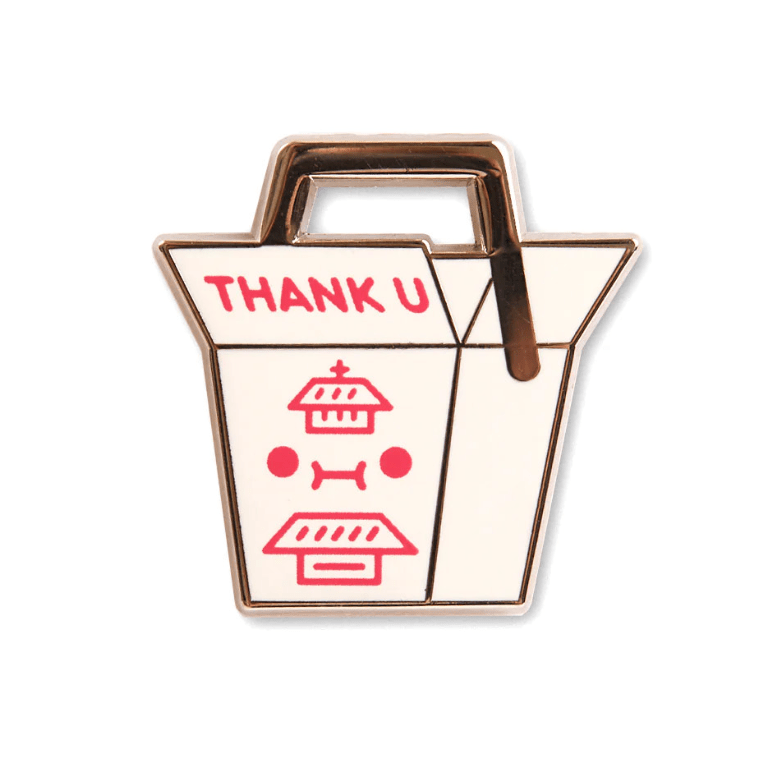 Takeout Enamel Pin Pin 100% Soft