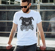 Tenacious Toys Basic White Logo Tee Shirt Apparel Tenacious Toys