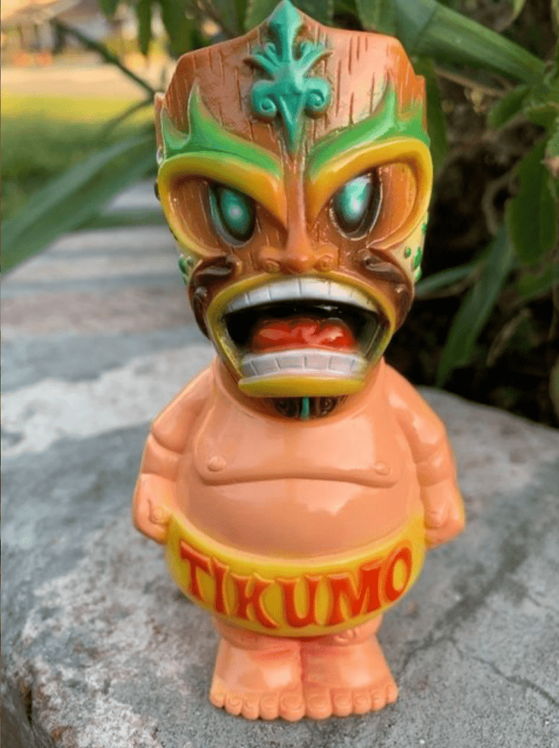Tikumo 7th Colorway Magitarius Edition Super Tiki Sumo 4.5 inch sofubi vinyl figure Sofubi Gerald Okamura