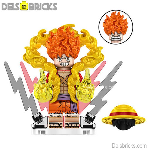 Monkey D Luffy Nika Sun God from One Piece Lego Anime Minifigures Minifigures DelsBricks Minifigures