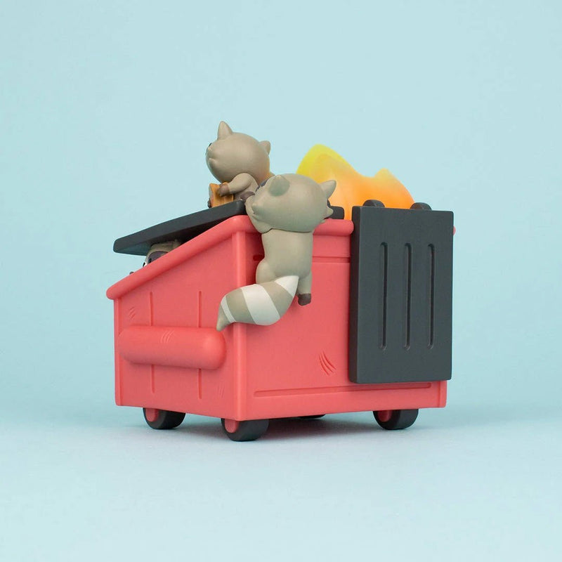 Trash Panda Dumpster Fire Vinyl Art Toy 100soft