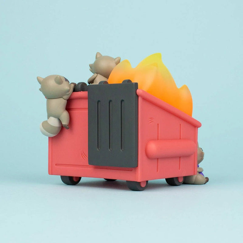 Trash Panda Dumpster Fire Vinyl Art Toy 100soft