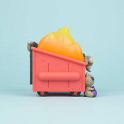 Trash Panda Dumpster Fire Vinyl Art Toy 100soft