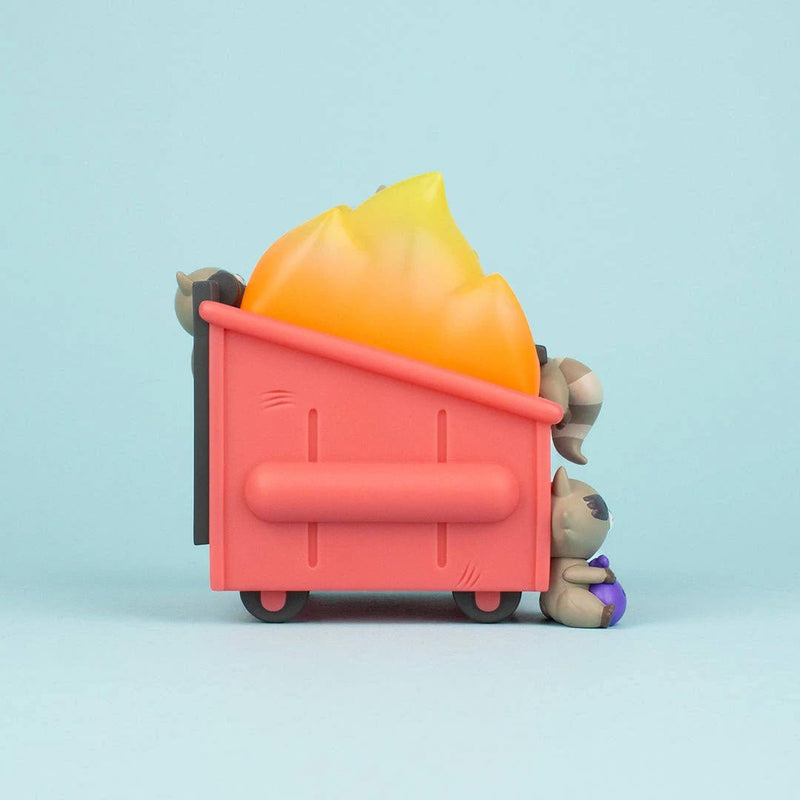 Trash Panda Dumpster Fire Vinyl Art Toy 100soft