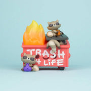 Trash Panda Dumpster Fire Vinyl Art Toy 100soft