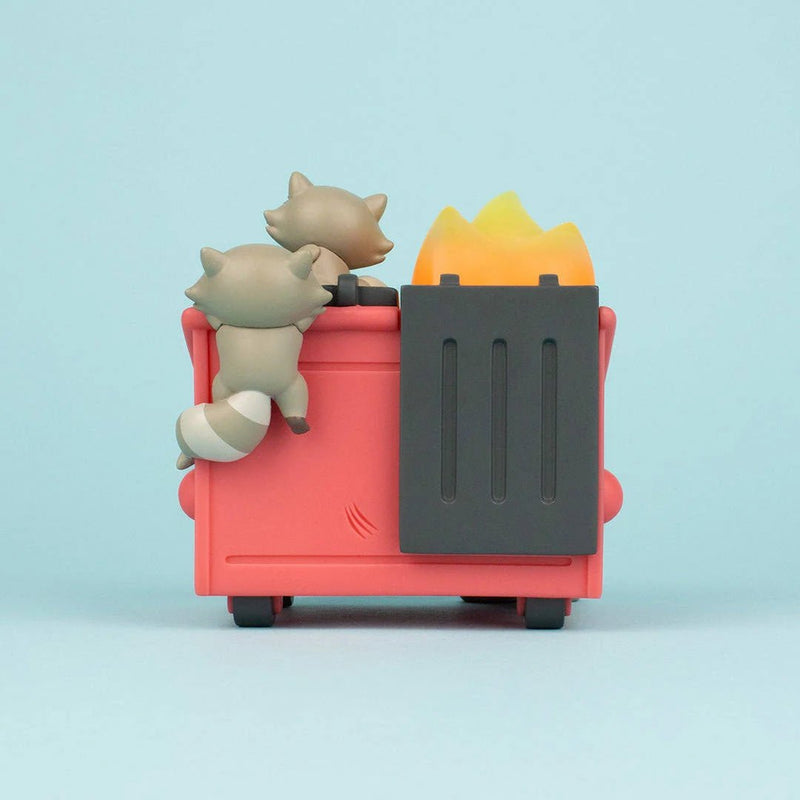 Trash Panda Dumpster Fire Vinyl Art Toy 100soft