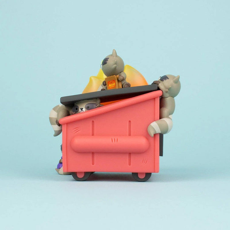 Trash Panda Dumpster Fire Vinyl Art Toy 100soft