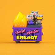 Trash Panda Energy Dumpster Fire vinyl figure Vinyl Art Toy 100soft