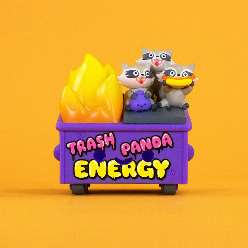 Trash Panda Energy Dumpster Fire vinyl figure Vinyl Art Toy 100soft
