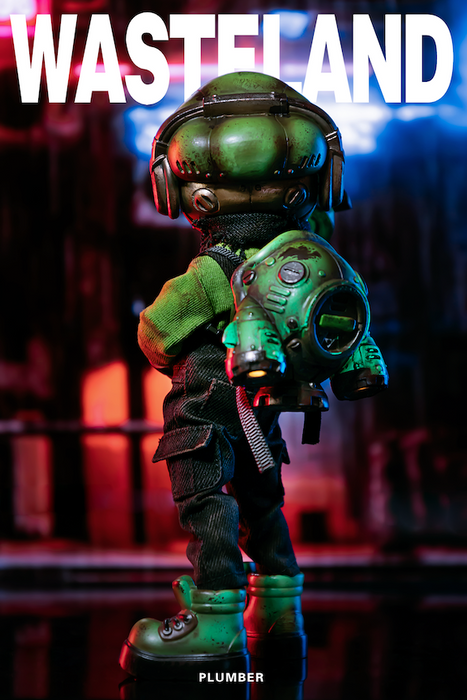 WEARTDOING Wasteland Plumber Green action figure PREORDER SHIPS AUG Action Figure Sank Toys