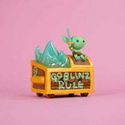 Wizard of Barge Goblinz Rule Dumpster Fire Vinyl Figure Vinyl Art Toy 100soft