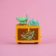 Wizard of Barge Goblinz Rule Dumpster Fire Vinyl Figure Vinyl Art Toy 100soft