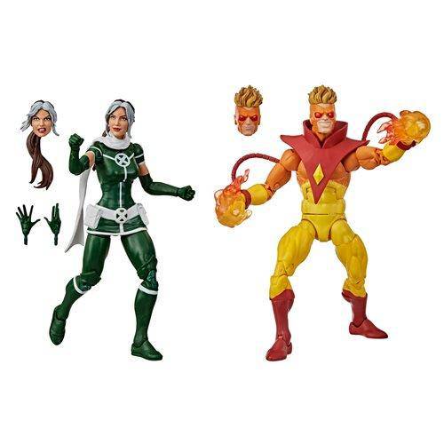 X-Men Marvel Legends Rogue and Pyro 6-Inch Action Figure 2-Pack Toys & Games ToyShnip