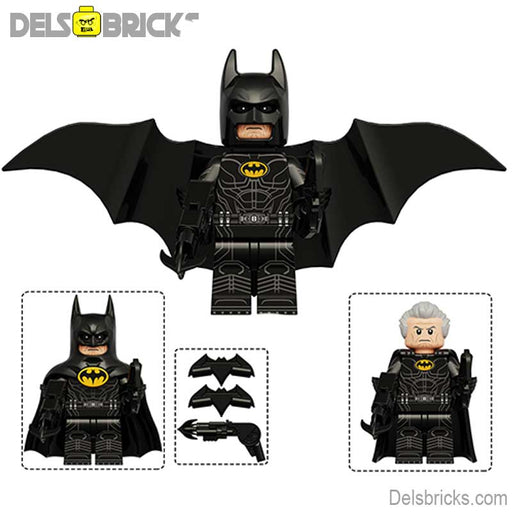 Batman from The Flash Michael Keaton Lego Batman Minifigures Minifigures DelsBricks Minifigures