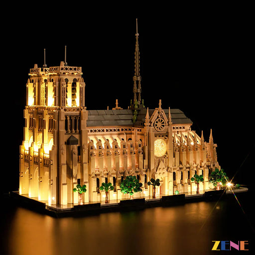 Light Kit for Notre Dame de Paris LEGO #21061 Led Light Kit for LEGO ZENE20 ZENE