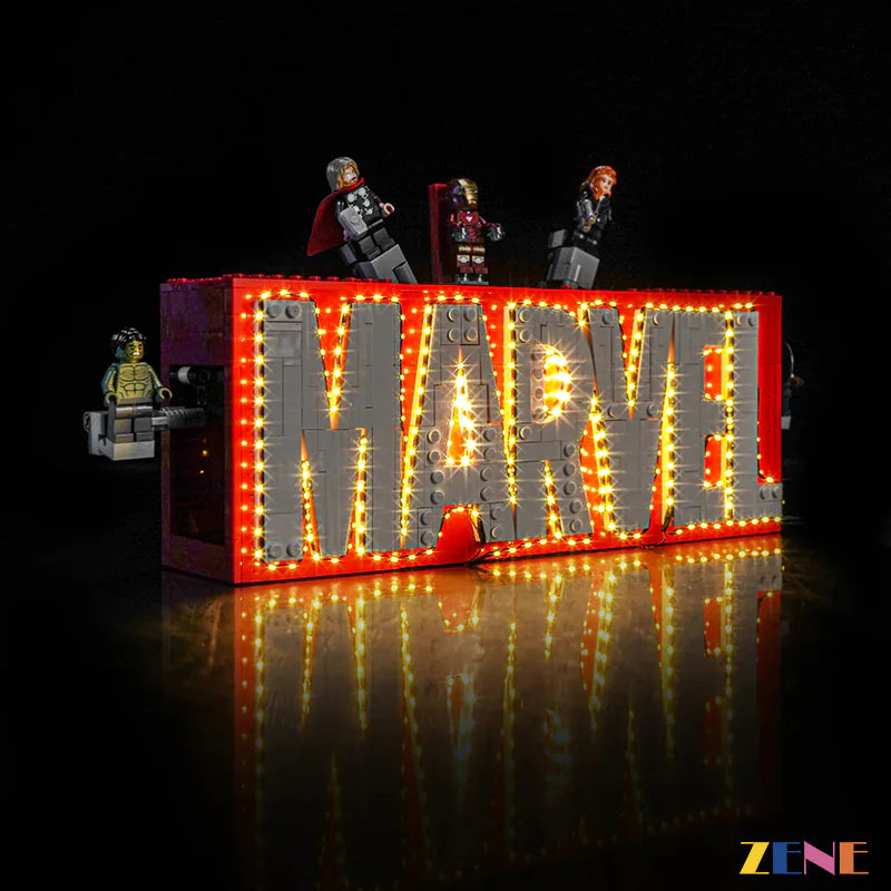 Light Kit for LEGO Marvel Logo & Minifigures #76313 Led Light Kit for LEGO ZENE20 ZENE