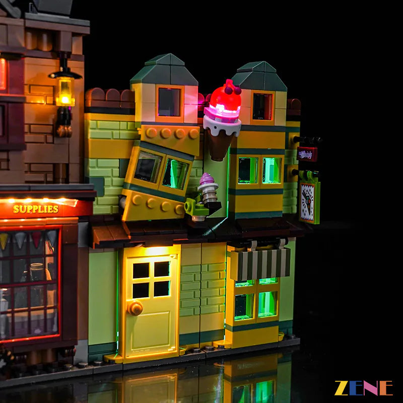 Light Kit for LEGO Quality Quidditch Supplies & Ice Cream Parlour #76452 Led Light Kit for LEGO ZENE20 ZENE