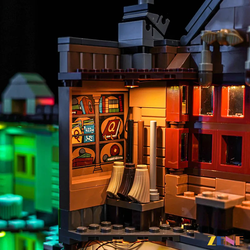 Light Kit for LEGO Quality Quidditch Supplies & Ice Cream Parlour #76452 Led Light Kit for LEGO ZENE20 ZENE