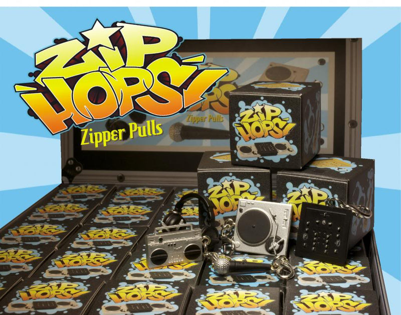 Zip-Hops Hip Hop Zipper Pulls Blind Box Blind Box Cardboard Spaceship