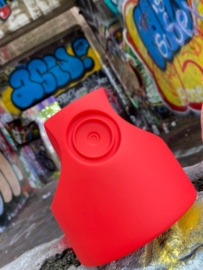 Banana Skinny Cap Red Vinyl Art Toy Tenacious Toys