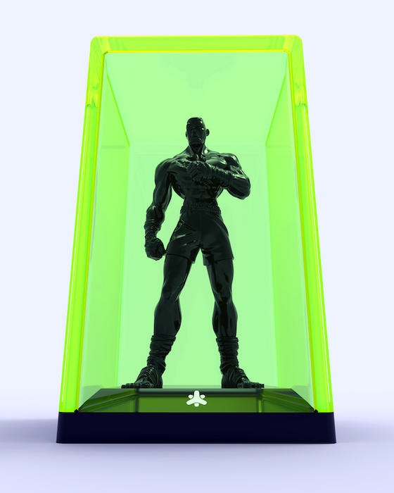 Akrolith Fighter 9-inch Deluxe resin statue with case Resin Akrolith