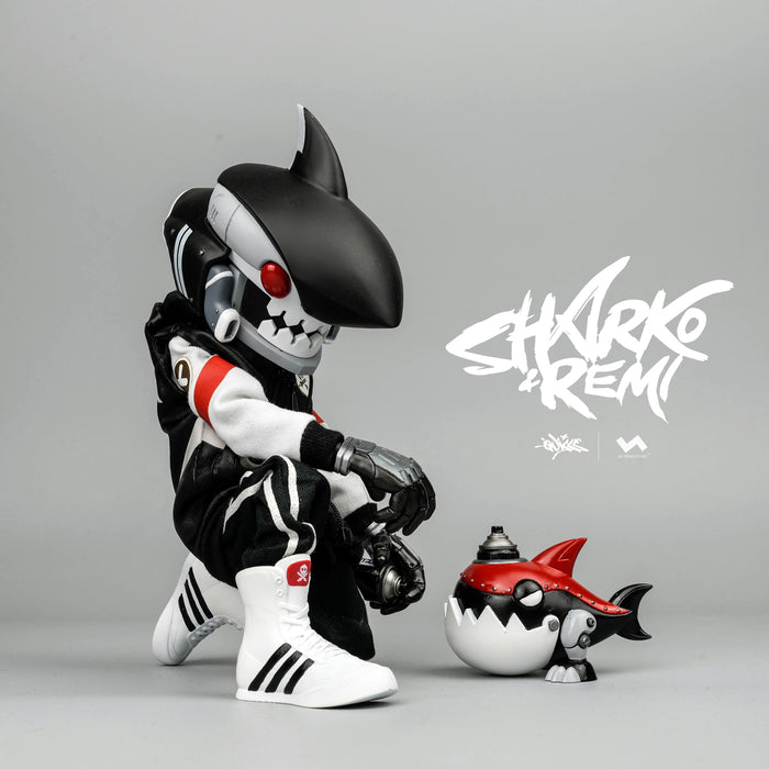 Sharko & Remi OG Black 8-inch 2GO action figure by Quiccs x JT Studio