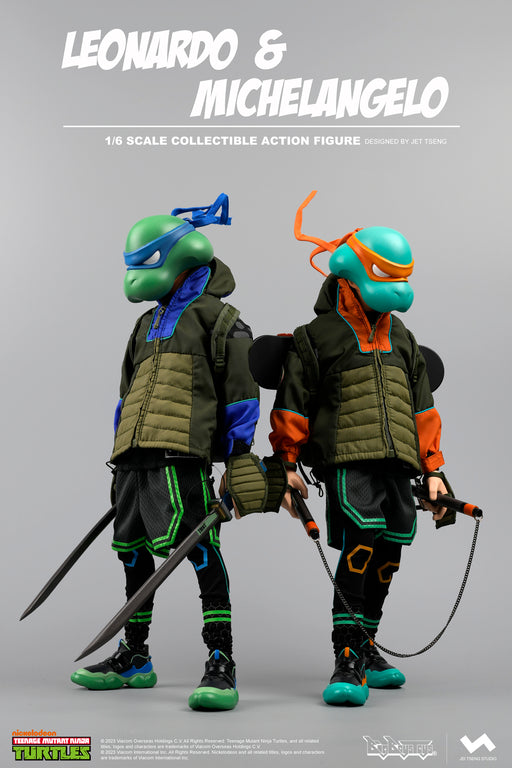 TMNT Leonardo & Michelangelo 1/6 scale action figures Action Figure JT Studio