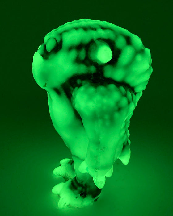 Fey Folk The Gremlin Ghoulish Green GID Edition 6-inch resin figure by Weston Brownlee