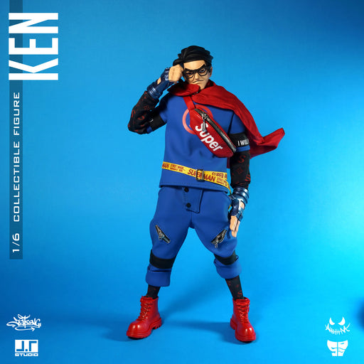 Ken 1/6-scale Street Mask action figure by JT Studio JT Studio Vinyl Art Toy Tenacious Toys®