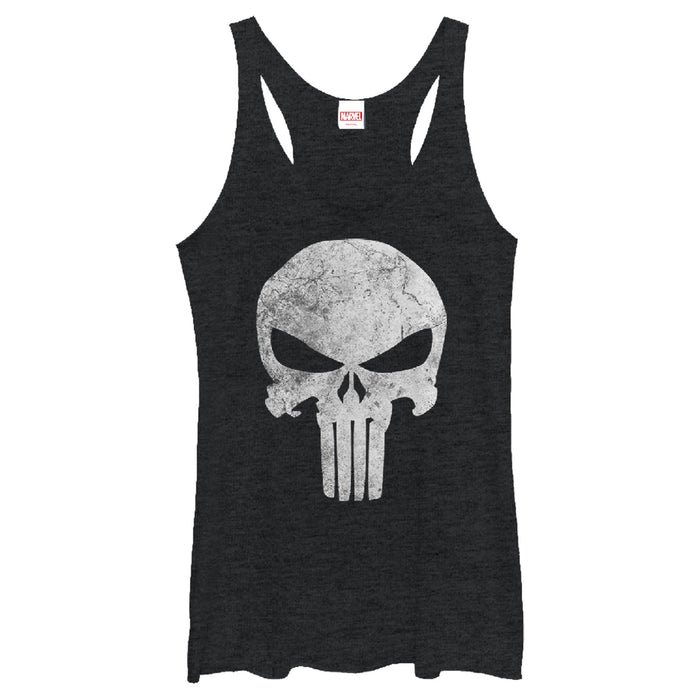 Junior's Marvel Punisher Skull Tank Top Apparel Marvel