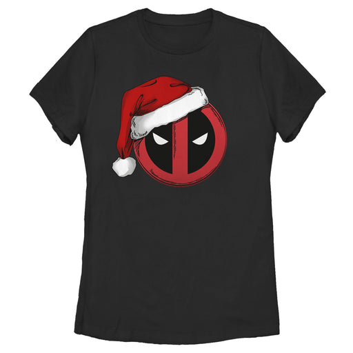Women's Marvel Deadpool Santa Hat T-Shirt Apparel Marvel
