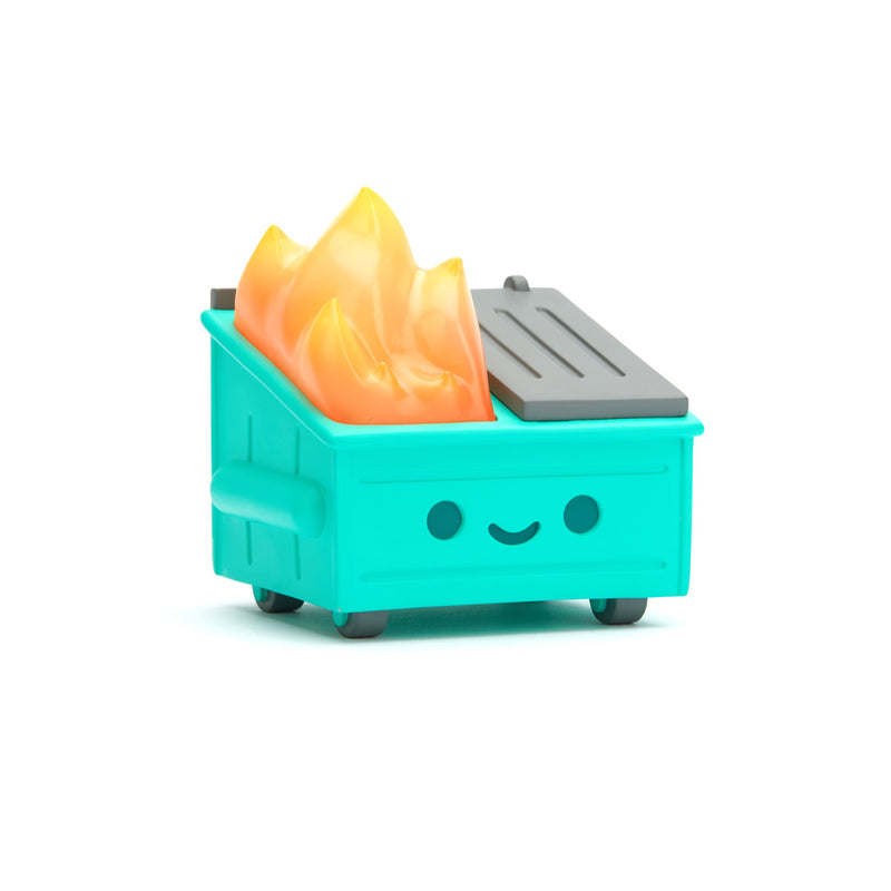 Lil Dumpster Fire Aqua Edition Figure Vinyl Art Toy 100soft