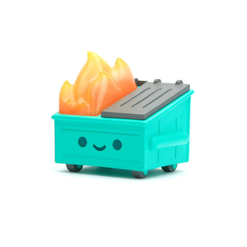 Lil Dumpster Fire Aqua Edition Figure Vinyl Art Toy 100soft