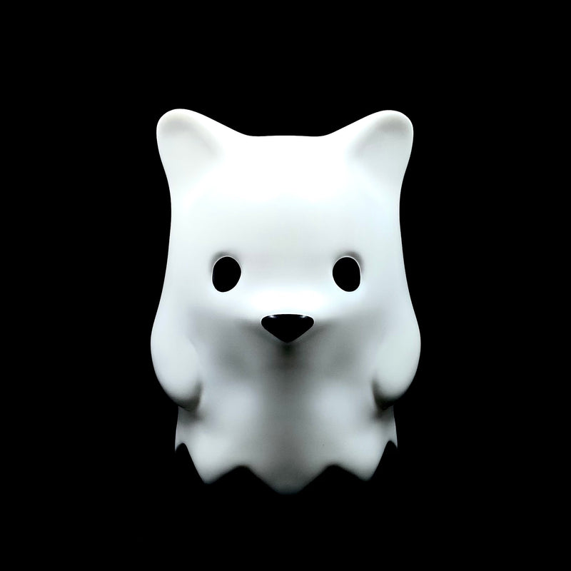 XL GHOST BEAR White Vinyl Art Toy Munky King