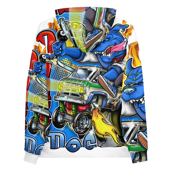 Dog Fink All-Over Print Hoodie by Christian Trivellone Apparel Tenacious Toys®