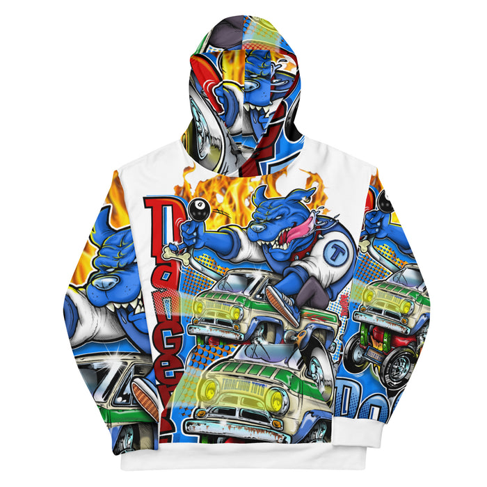 Dog Fink All-Over Print Hoodie by Christian Trivellone