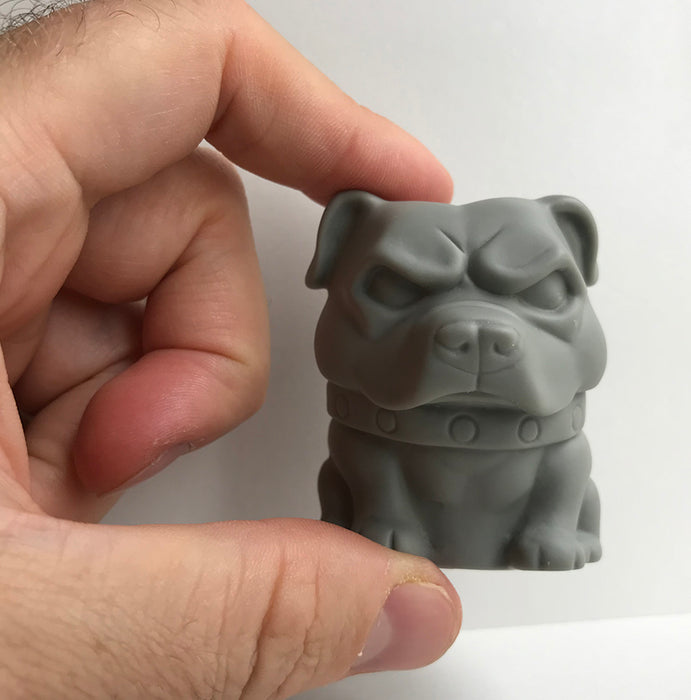 Danger Dog Gray DIY mini figure Vinyl Art Toy Tenacious Toys