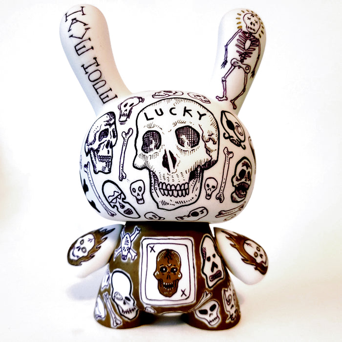 Don't Gamble 7-inch custom Dunny by Eric Mckinley