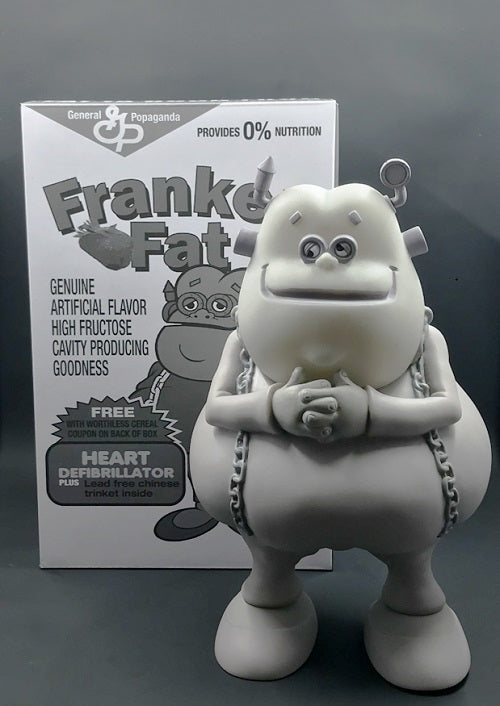 Ron English "Franken Fat" Monotone Vinyl Art Toy Ron English