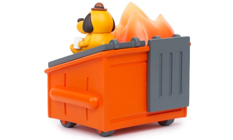 Lil Dumpster Fire This is Fine Edition Vinyl Figure by 100% Soft