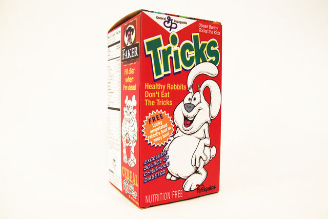 Tricky the Obese Rabbit 8-inch vinyl figure by Ron English Ron English Vinyl Art Toy Tenacious Toys®